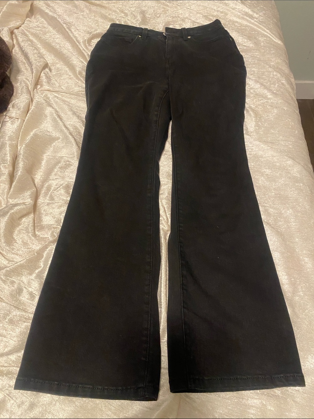 Black Curvy Bootcut Jeans